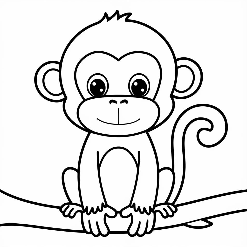Tô Màu Con Khỉ