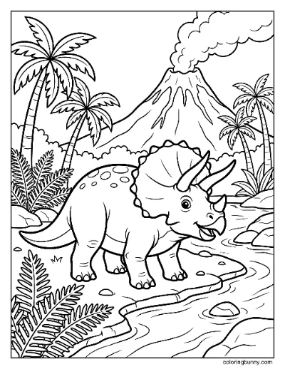 Triceratops Cảnh Jurassic