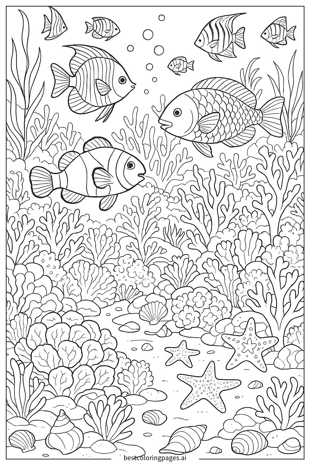 Underwater reef scene