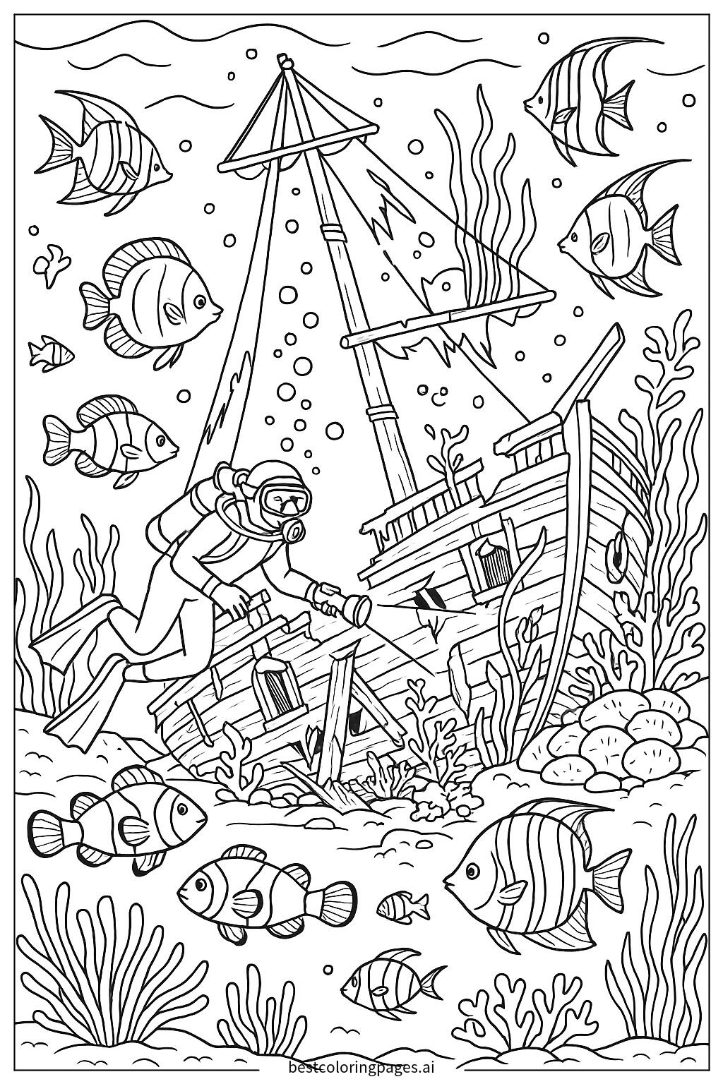 Underwater shipwreck exploration