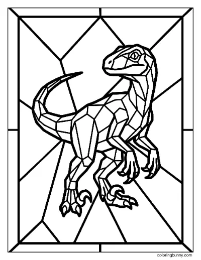 Velociraptor Kính Màu