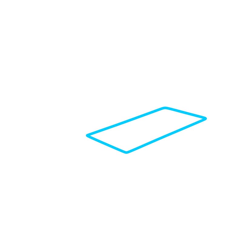 Hướng dẫn cách vẽ đàn Piano đẹp và đơn giản cho bé - Bước 1