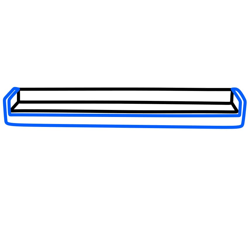 Hướng dẫn cách vẽ đàn Piano đơn giản - Bước 2