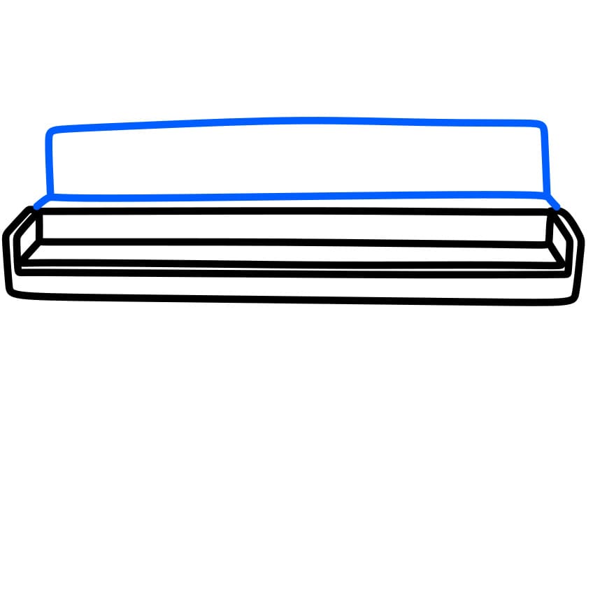 Hướng dẫn cách vẽ đàn Piano đơn giản - Bước 3