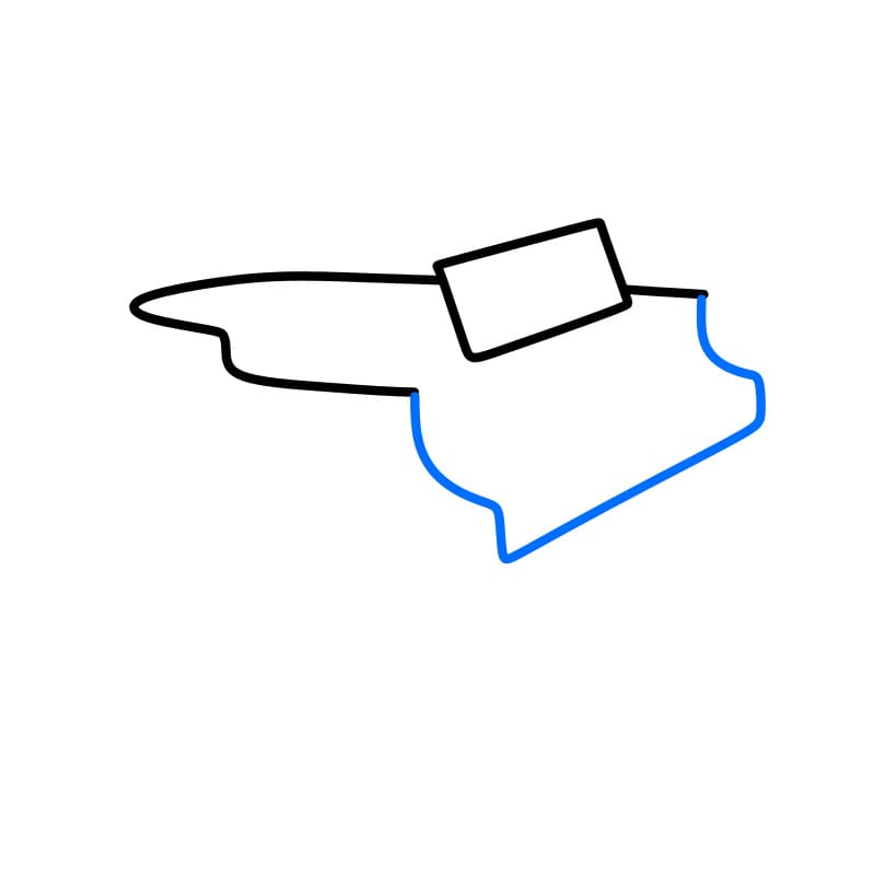 Hướng dẫn cách vẽ đàn Piano chi tiết từng bước cho bé - Bước 3