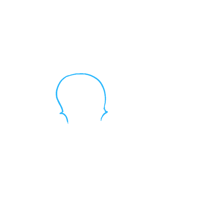 Hướng dẫn bạn cách vẽ cây đàn vĩ cầm (violin) đơn giản chi tiết từng bước cho bé - Bước 1