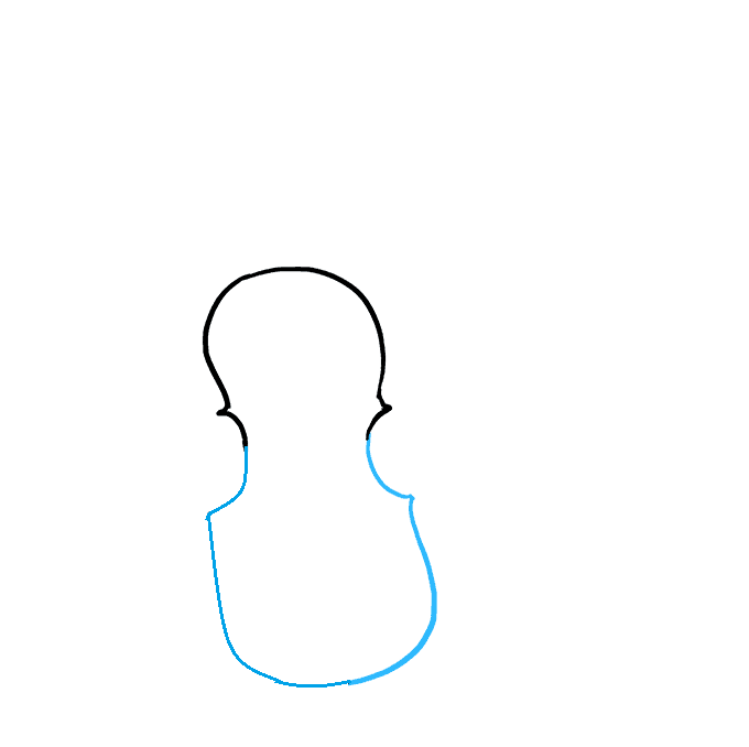 Hướng dẫn bạn cách vẽ cây đàn vĩ cầm (violin) đơn giản chi tiết từng bước cho bé - Bước 2