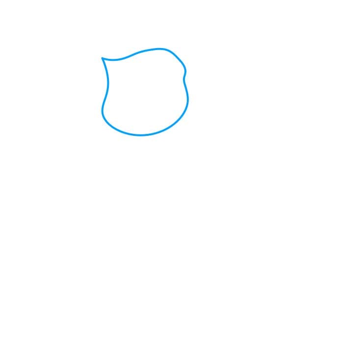 Hướng dẫn bạn cách vẽ cây đàn vĩ cầm (violin) - Bước 1