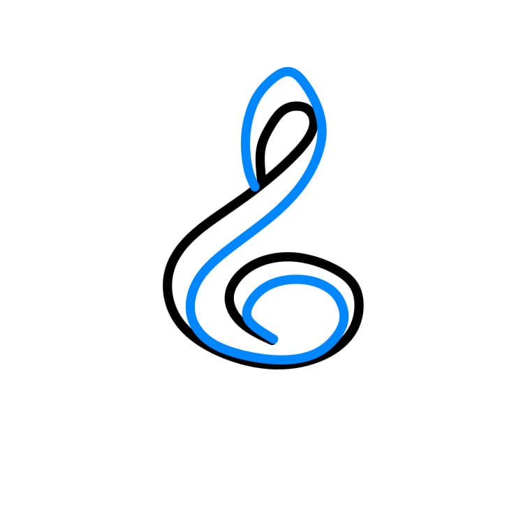 Hướng dẫn vẽ dễ dàng : Nốt nhạc - Bước 2