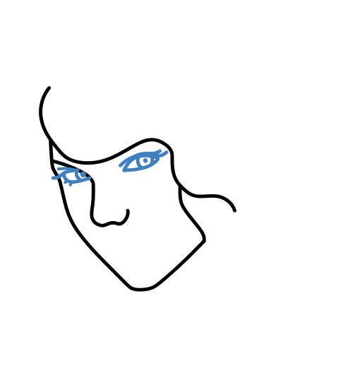 Hướng dẫn vẽ Taylor Swift đang mỉm cười. - Bước 4