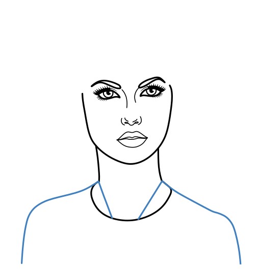 Hướng dẫn vẽ chân dung của Taylor Swift. - Bước 7