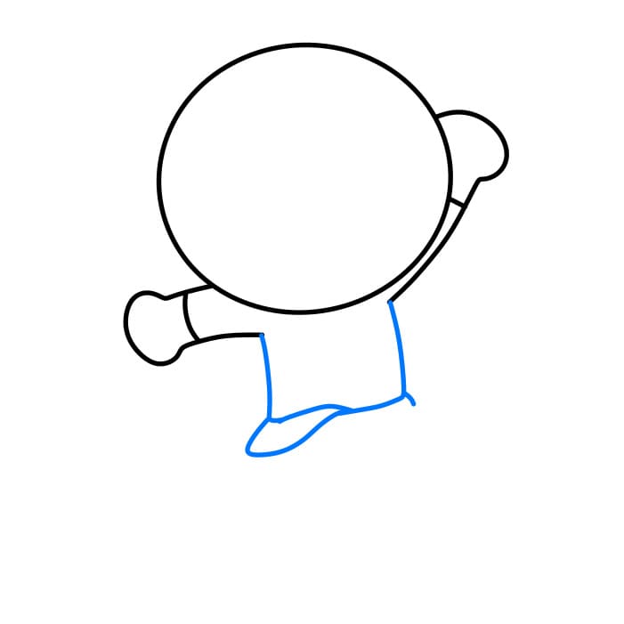 Hướng dẫn cách vẽ nhân vật Anpanman đơn giản và đẹp cho bé - Bước 3