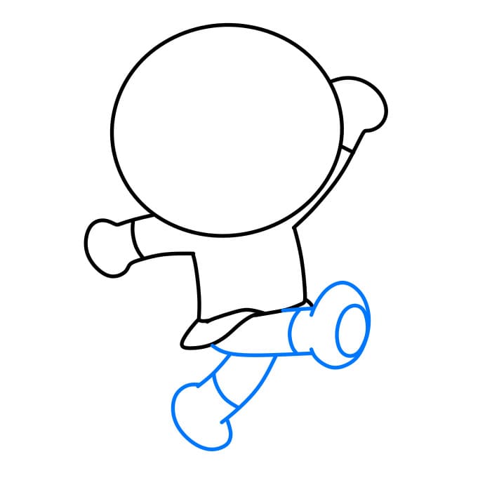 Hướng dẫn cách vẽ nhân vật Anpanman đơn giản và đẹp cho bé - Bước 4