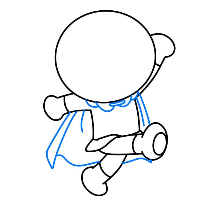 Hướng dẫn cách vẽ nhân vật Anpanman đơn giản và đẹp cho bé - Bước 5