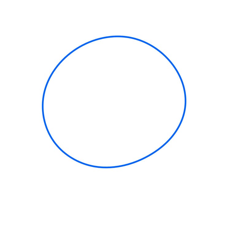 Hướng dẫn vẽ dễ dàng : nhân vật Anpanman - Bước 1