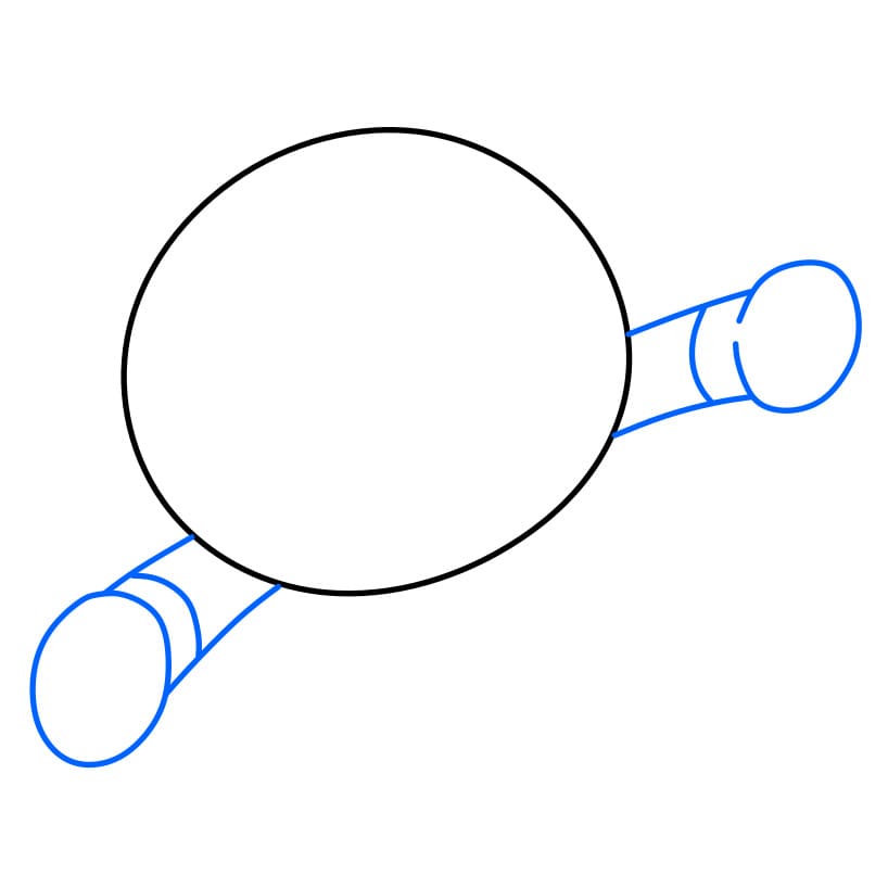 Hướng dẫn vẽ dễ dàng : nhân vật Anpanman - Bước 2