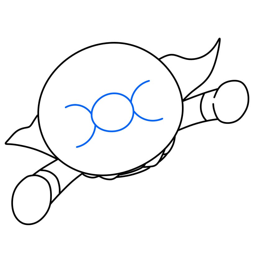 Hướng dẫn vẽ dễ dàng : nhân vật Anpanman - Bước 4