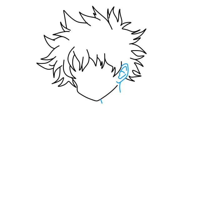 Hướng dẫn vẽ Deku (midoriya izuku) đơn giản và đẹp nhé - Bước 3