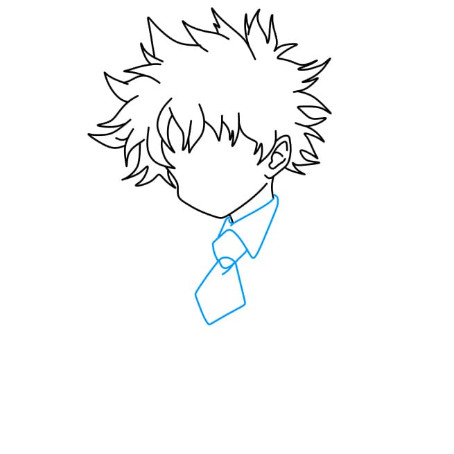 Hướng dẫn vẽ Deku (midoriya izuku) đơn giản và đẹp nhé - Bước 4