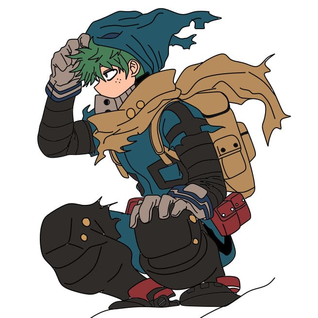 Hướng dẫn vẽ Deku (midoriya izuku) lạnh lùng và siêu ngầu