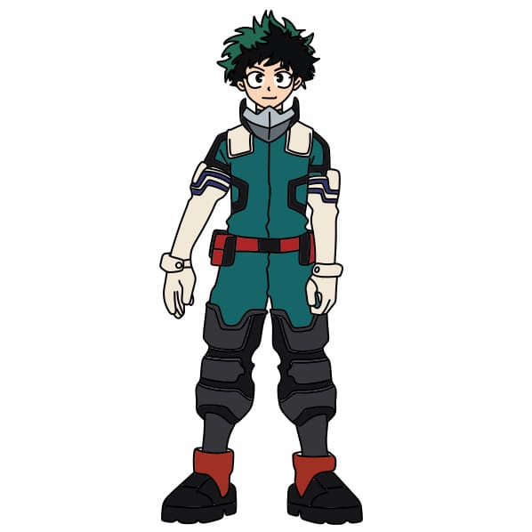 Cách vẽ Deku (Midoriya Izuku)