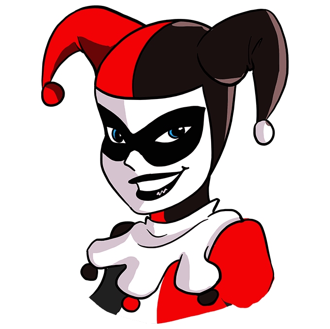 Cách vẽ Harley Quinn