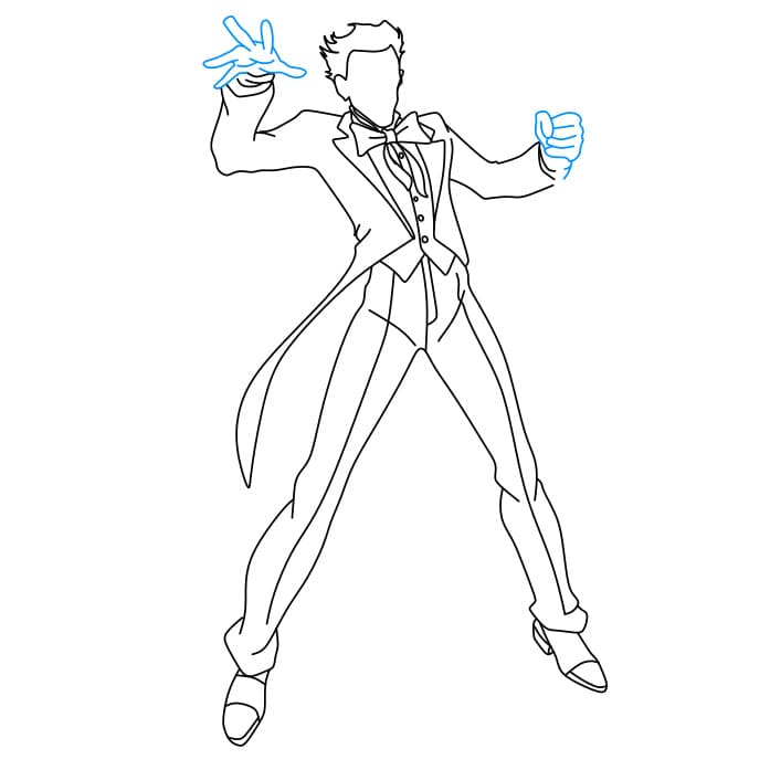 Hướng dẫn cách vẽ gã hề Joker siêu đơn giản và ngộ nghĩnh cho bé - Bước 6