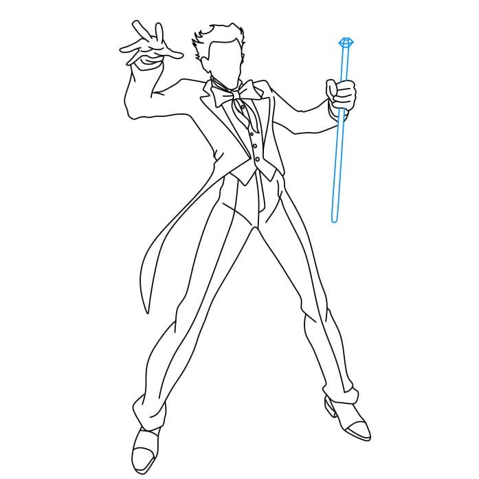 Hướng dẫn cách vẽ gã hề Joker siêu đơn giản và ngộ nghĩnh cho bé - Bước 7