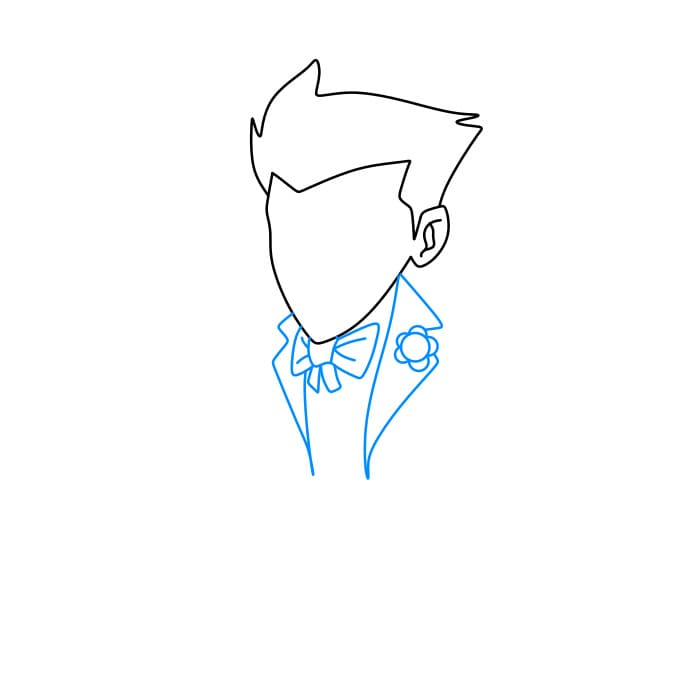 Hướng dẫn cách vẽ gã hề Joker siêu đơn giản và ngộ nghĩnh cho bé - Bước 3