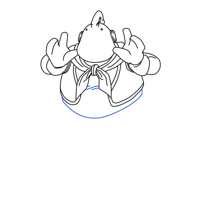 Hướng dẫn vẽ nhân vật Majin Buu trong bộ anime 7 viên ngọc rồng đơn giản và dễ thương cho bé - Bước 6