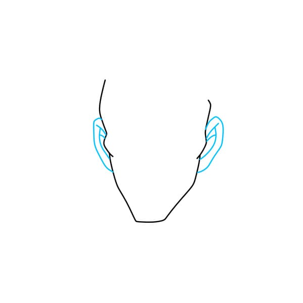 Hướng dẫn vẽ nhân vật Mori Kogoro trong tập truyện Conan đơn giản và đẹp - Bước 2