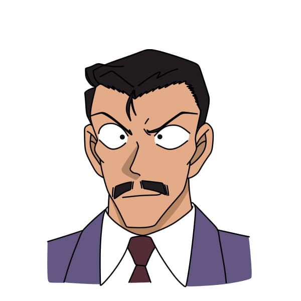 Cách vẽ Mori Kogoro