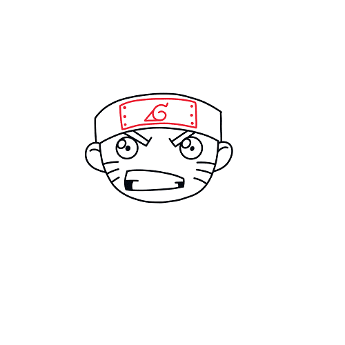 Hướng dẫn vẽ nhân vật Naruto ngộ nghĩnh và dễ thương cho bé - Bước 9