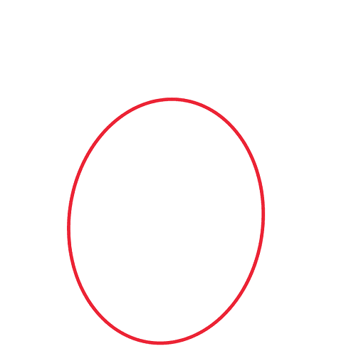 Hưỡng dẫn vẽ nhân vật Kakashi Hatake (Anime Naruto) - Bước 1