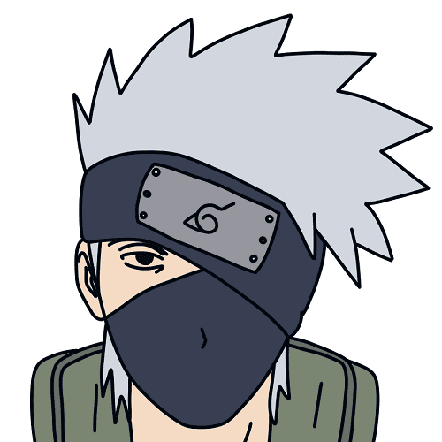 Hưỡng dẫn vẽ nhân vật Kakashi Hatake (Anime Naruto)