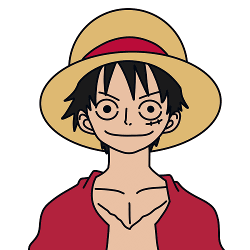 Hướng dẫn vẽ nhân vật Luffy (Anime One Piece&nbsp;–&nbsp;Đảo Hải Tặc)
