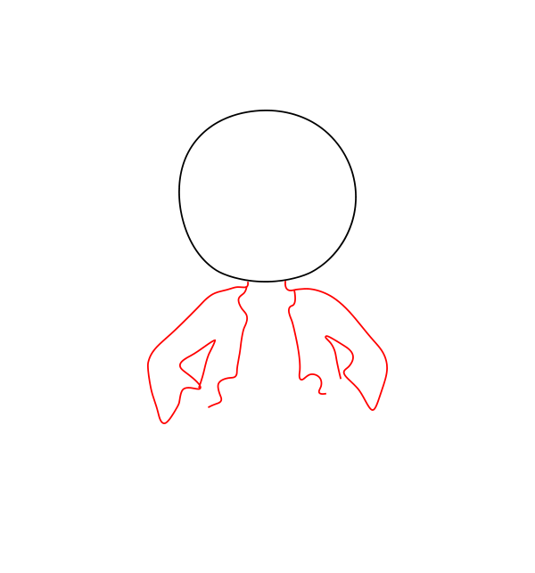 Hướng dẫn cách vẽ nhân vật Luffy đơn giản và thật đẹp cho bé - Bước 2