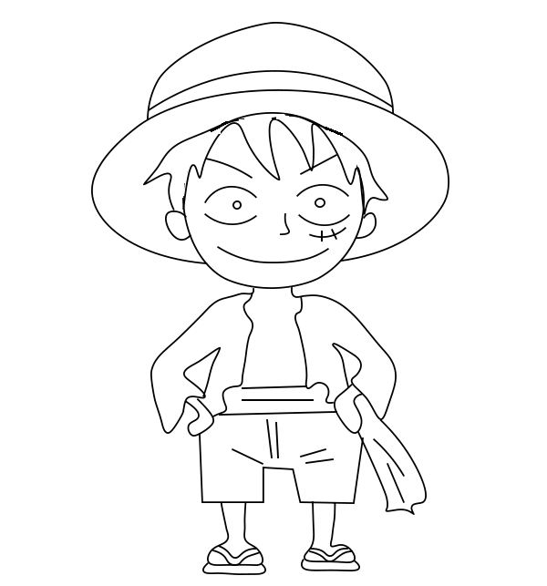 Hướng dẫn cách vẽ nhân vật Luffy đơn giản và thật đẹp cho bé