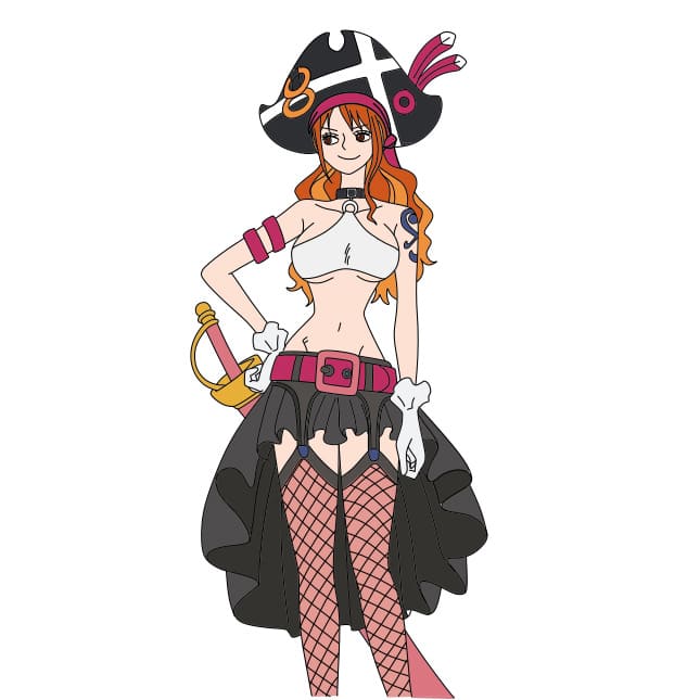 Hướng dẫn vẽ nhân vật Nami đơn giản và đẹp cho bé