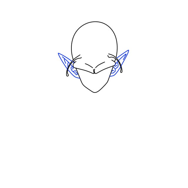 Hướng dẫn vẽ nhân vật Piccolo siêu ngầu trong bộ anime 7 viên ngọc rồng cho bé - Bước 4