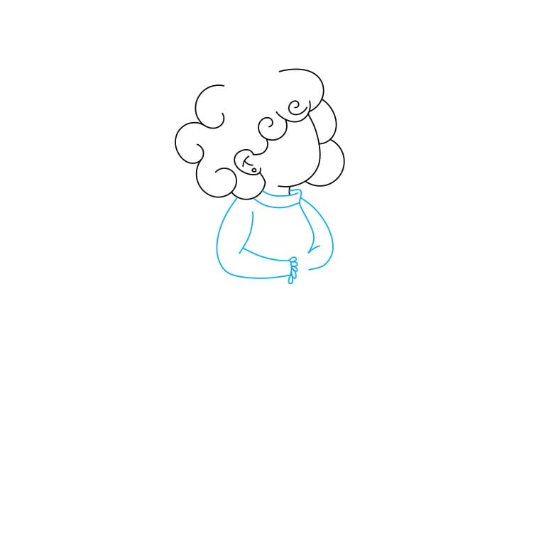 Hướng dẫn cách vẽ Nữ hoàng đơn giản và dễ thương cho bé - Bước 4