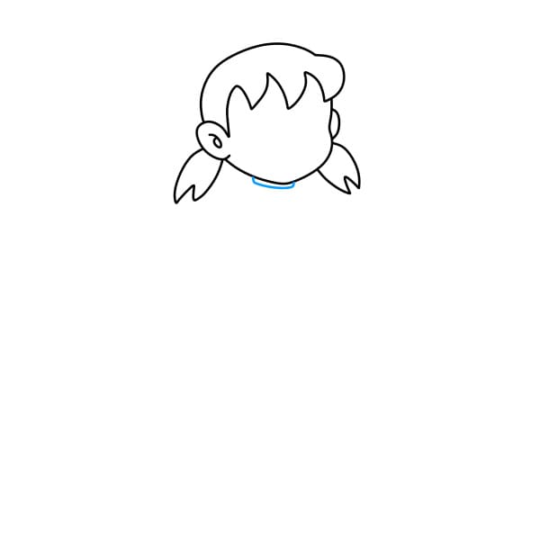 Hướng dẫn vẽ Sizuka đơn giản và đẹp cho bé - Bước 4