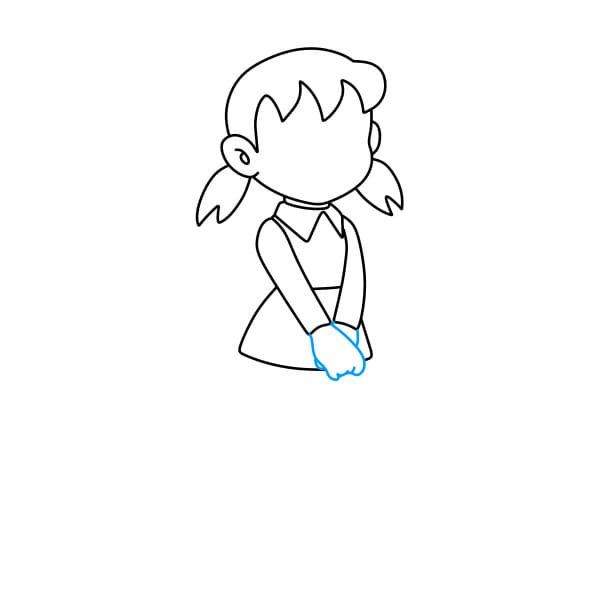 Hướng dẫn vẽ Sizuka đơn giản và đẹp cho bé - Bước 6