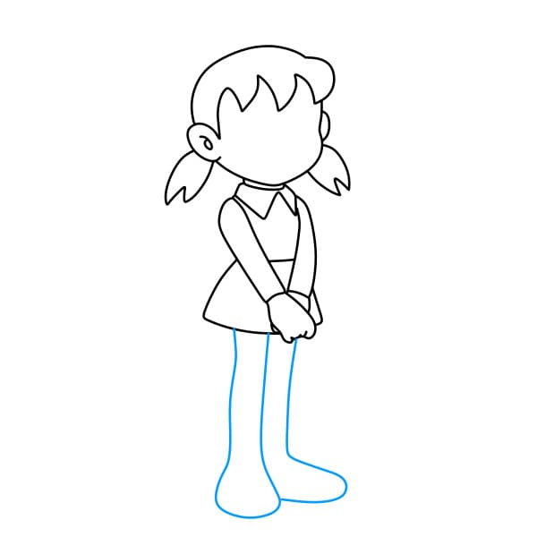 Hướng dẫn vẽ Sizuka đơn giản và đẹp cho bé - Bước 7