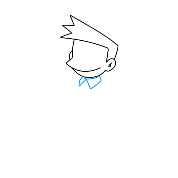 Hướng dẫn vẽ Suneo đơn giản và đẹp cho bé - Bước 4