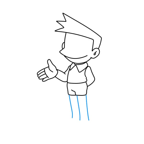 Hướng dẫn vẽ Suneo đơn giản và đẹp cho bé - Bước 6