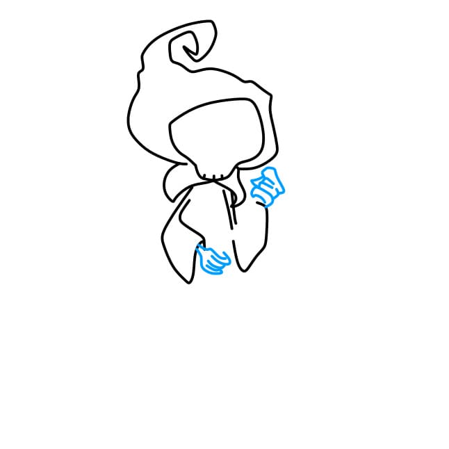 Hướng dẫn vẽ Thần Chết thần bí cho bé - 