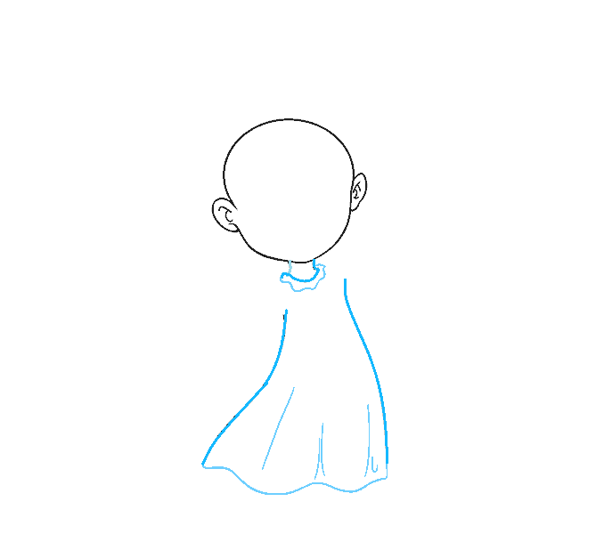 Hướng dẫn cách vẽ thiên thần thật đẹp và đáng yêu cho bé - Bước 5