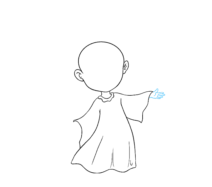 Hướng dẫn cách vẽ thiên thần thật đẹp và đáng yêu cho bé - Bước 6