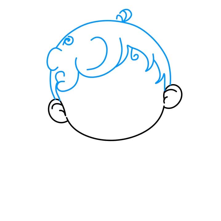 Hướng dẫn cách vẽ thiên thần - Bước 2